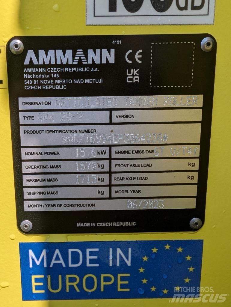 Ammann ARX20-2 Walce dwubębnowe