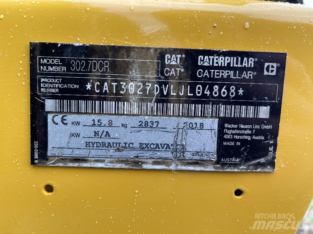 CAT 302.7D CR Minikoparki