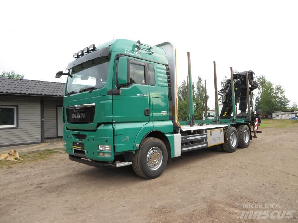 MAN 33 480 Samochody do przewozu drewna