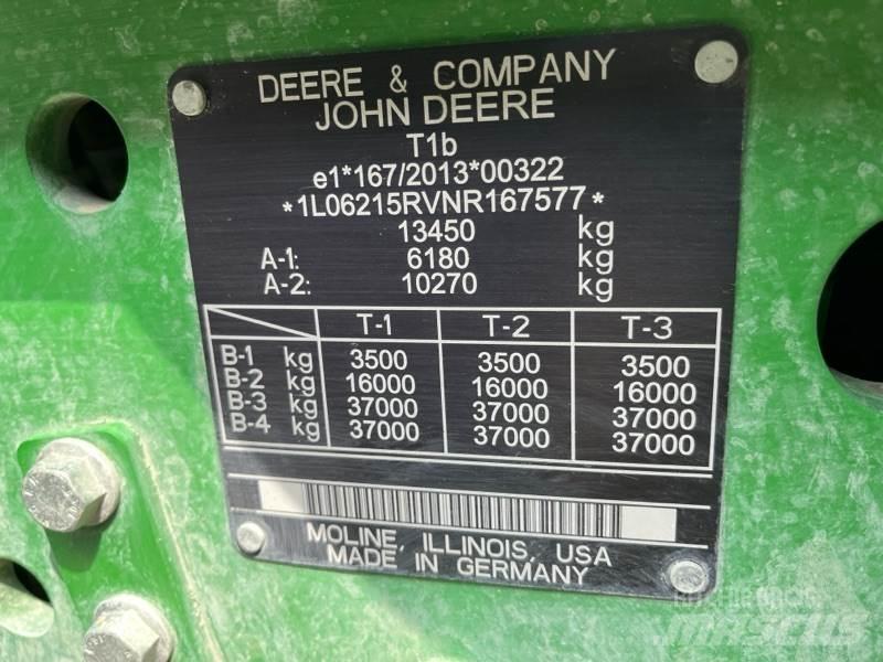 John Deere 6R215 Ciągniki rolnicze