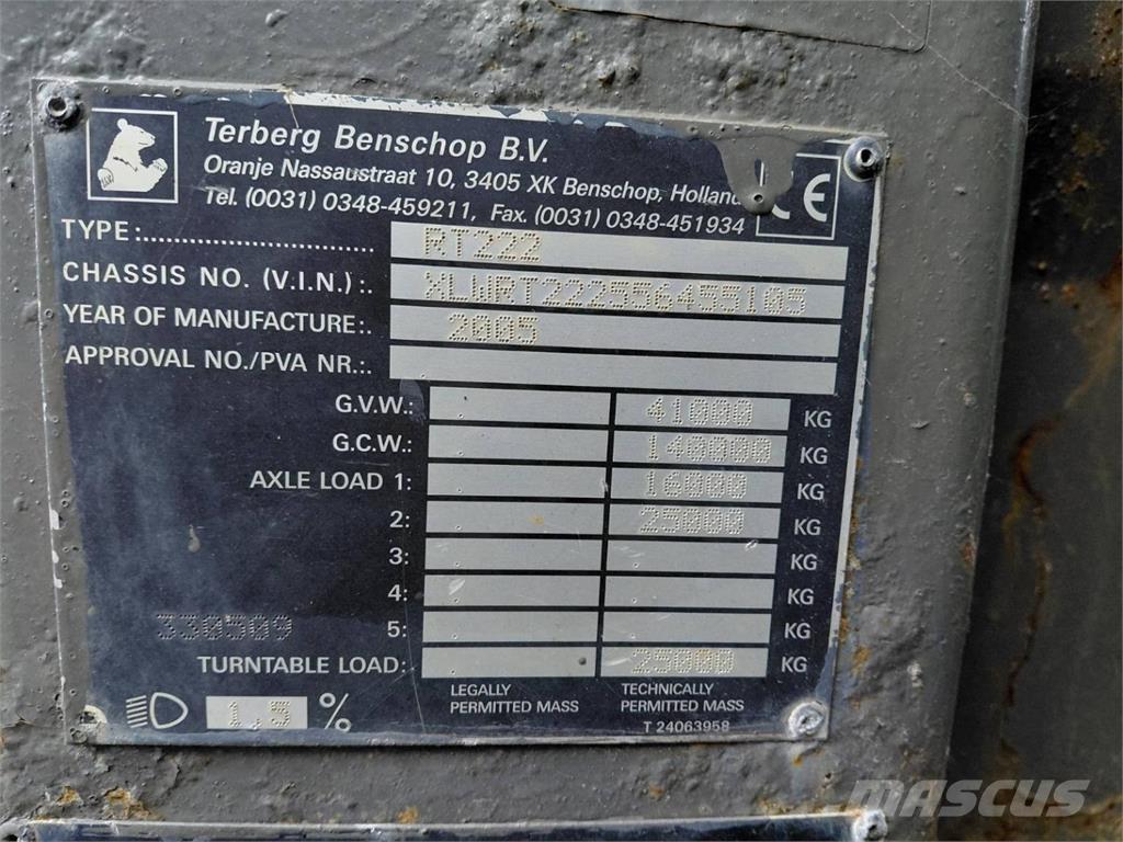 Terberg RT222 Magazynowanie - Inne