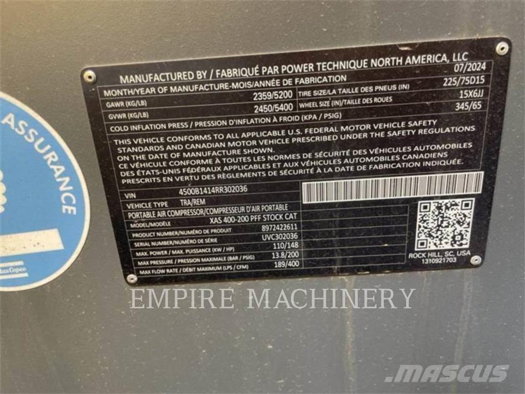 Atlas Copco XAS400CD Kompresory