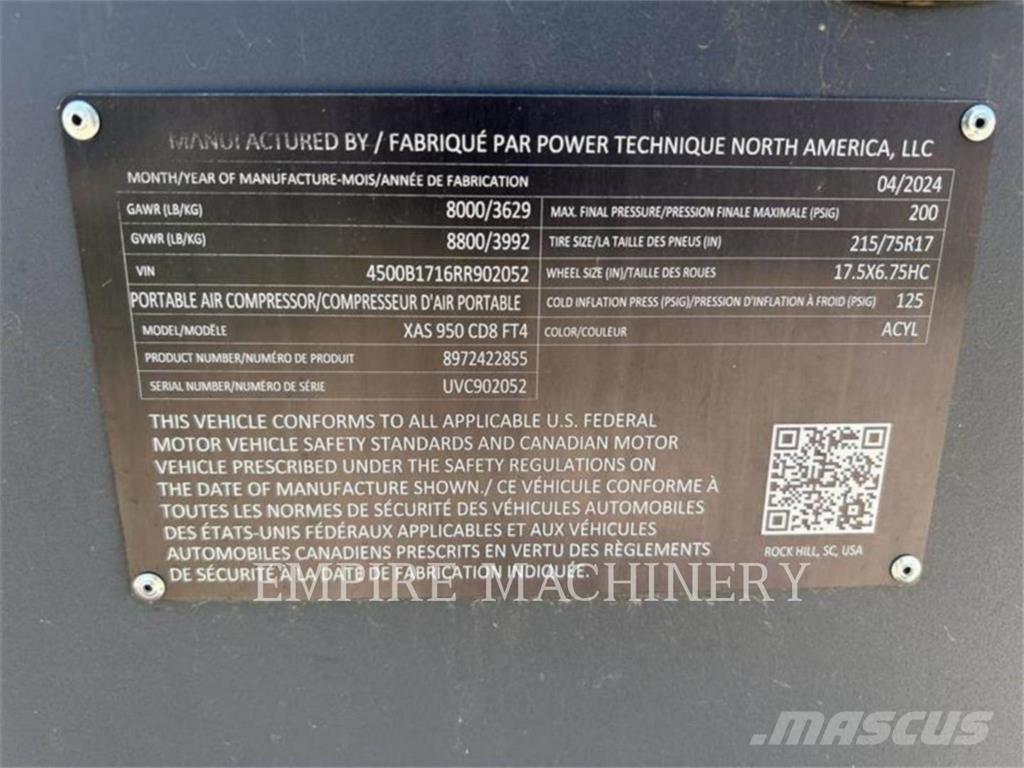 Atlas Copco XAS950CD Kompresory