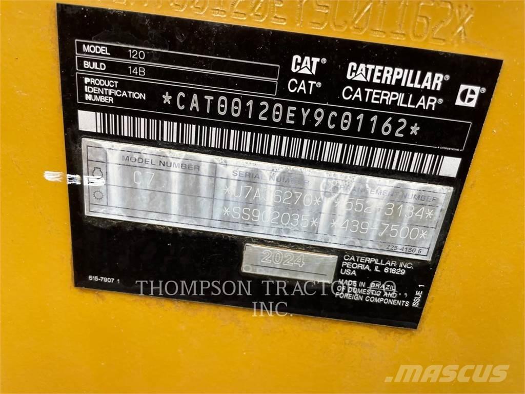 CAT 120 Równiarki