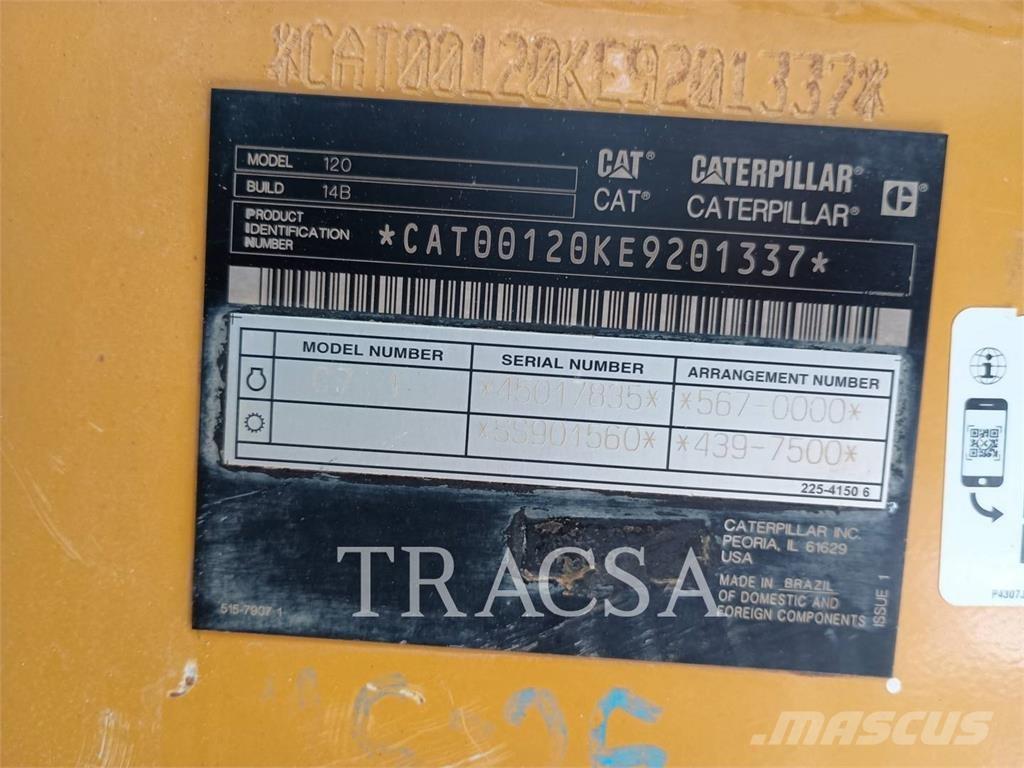 CAT 120 Równiarki