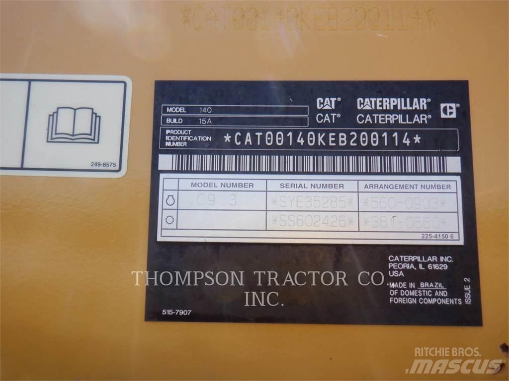 CAT 140 Równiarki