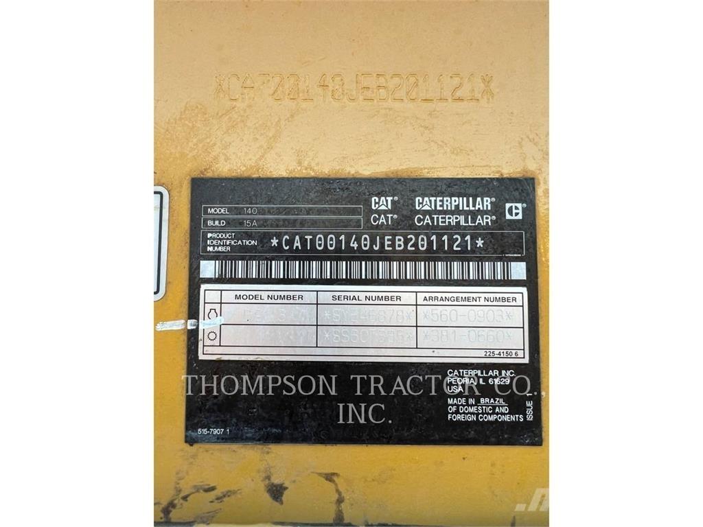 CAT 140 Równiarki