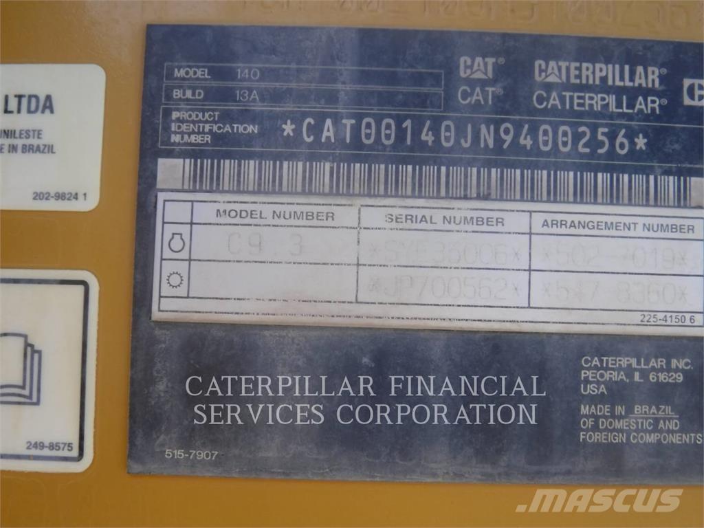 CAT 140-13 Równiarki