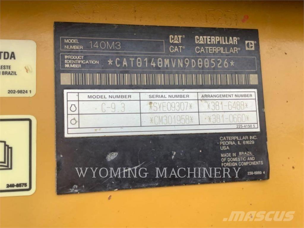 CAT 140M3 Równiarki
