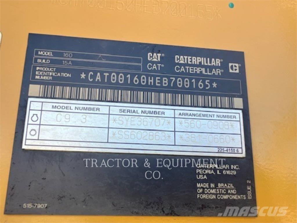 CAT 160-15AWD Równiarki