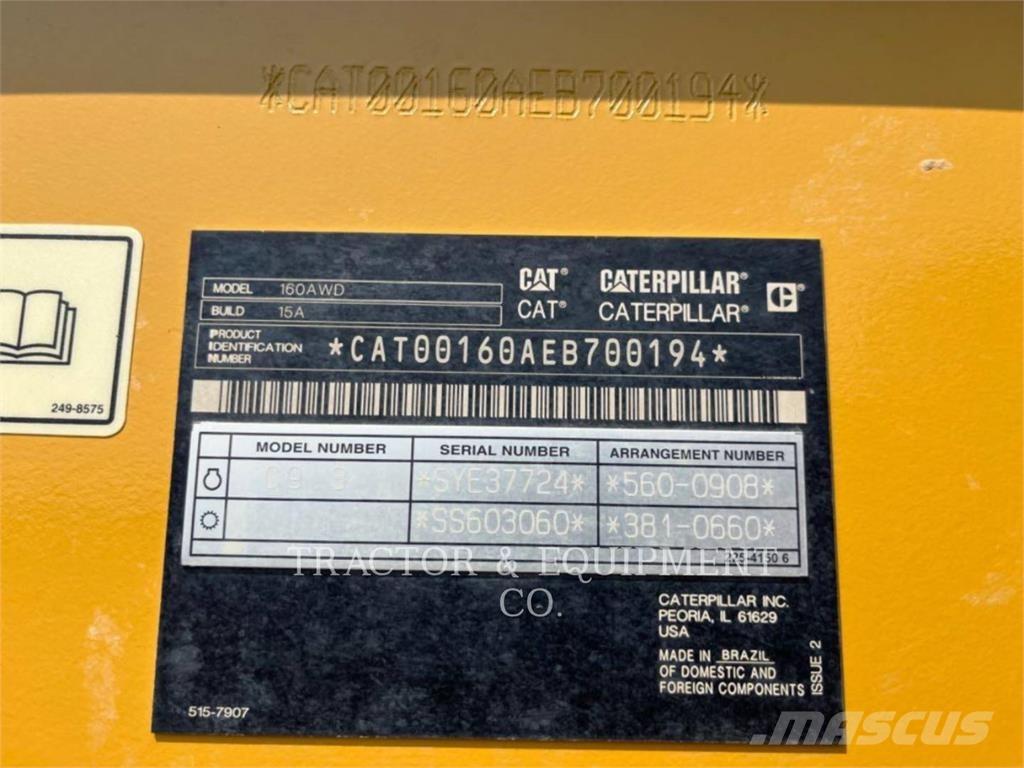 CAT 160 AWD Równiarki
