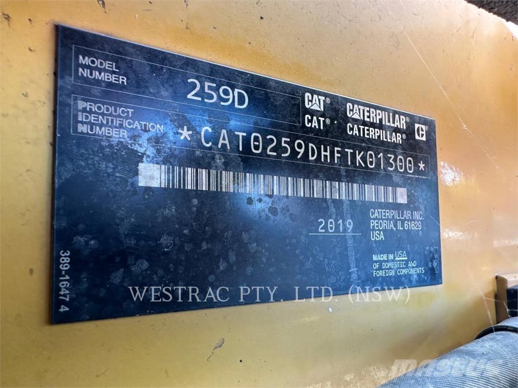CAT 259D Ładowarki gąsienicowe