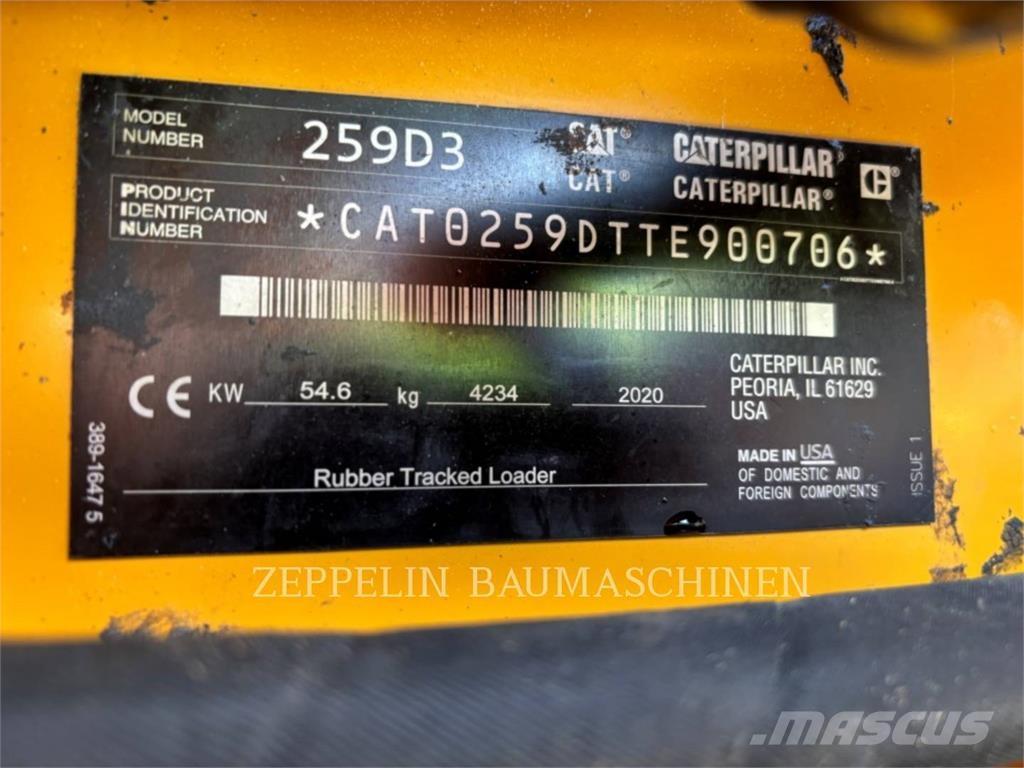 CAT 259D Ładowarki burtowe