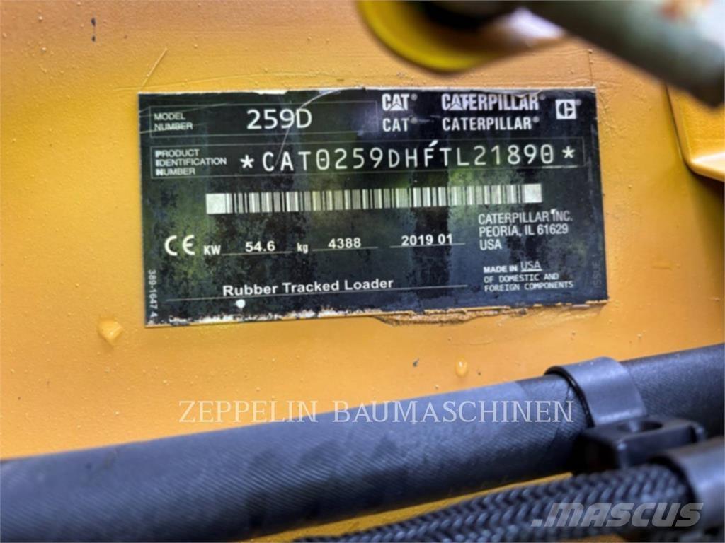 CAT 259D Ładowarki burtowe