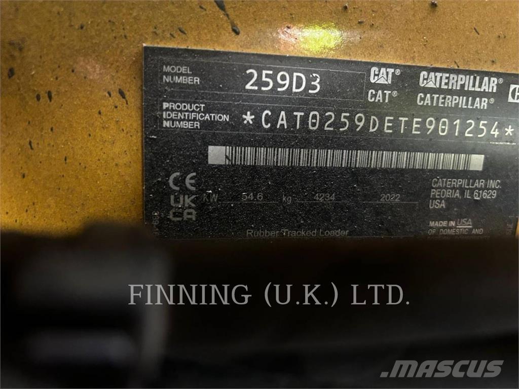 CAT 259D3 Ładowarki burtowe