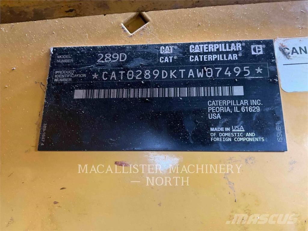 CAT 289D A2Q Ładowarki burtowe