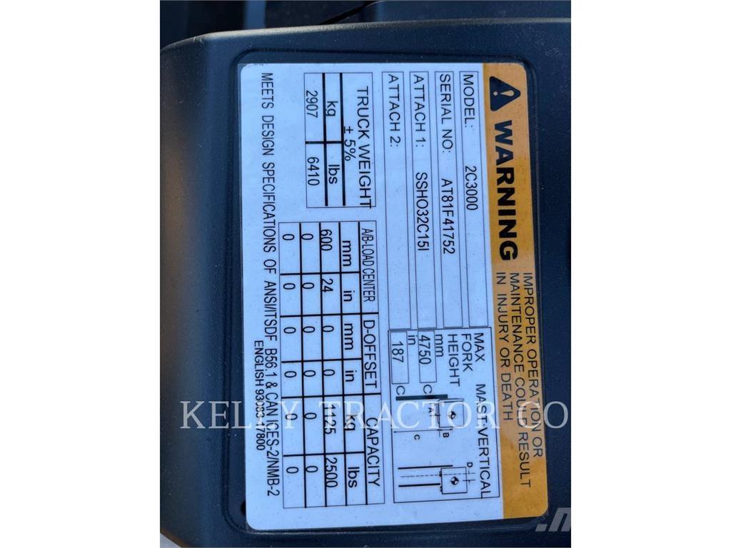 CAT 2C3000 Wózki widłowe inne