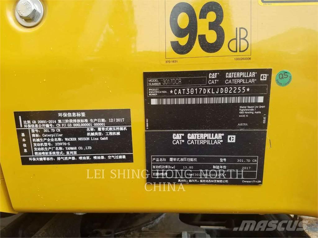 CAT 301.7DCR Koparki gąsienicowe