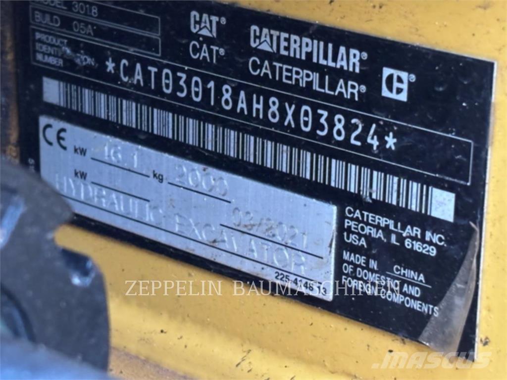 CAT 301.8-05A Koparki gąsienicowe