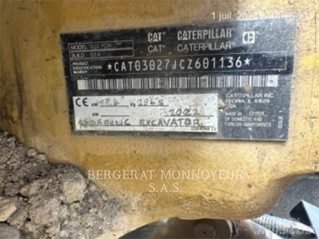CAT 302.7 Koparki gąsienicowe