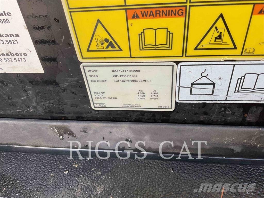 CAT 302.707CR Koparki gąsienicowe