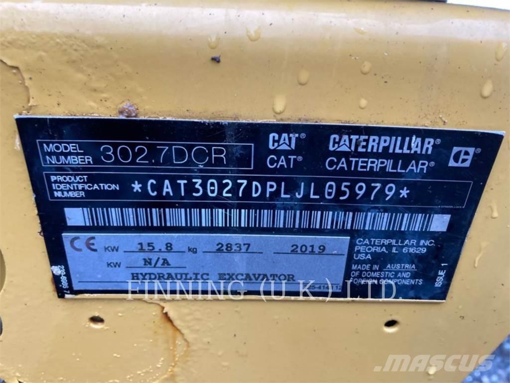 CAT 302.7D CAB Koparki gąsienicowe