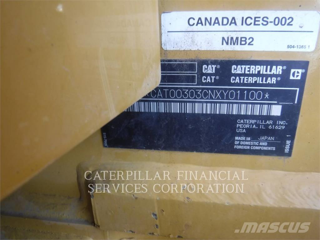 CAT 303-07CR Koparki gąsienicowe