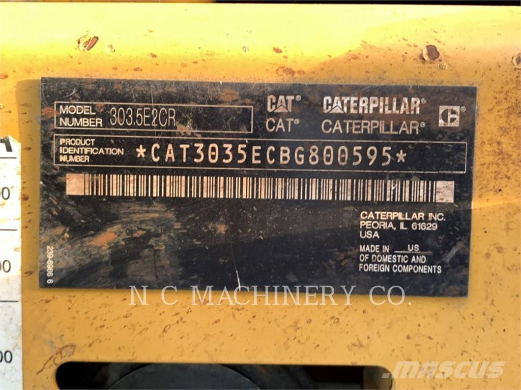CAT 303.5E2CRN Koparki gąsienicowe