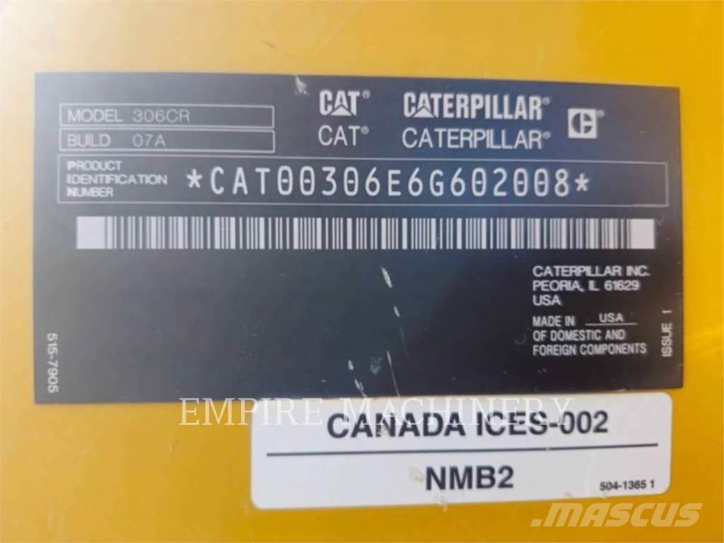 CAT 306 CR Koparki gąsienicowe