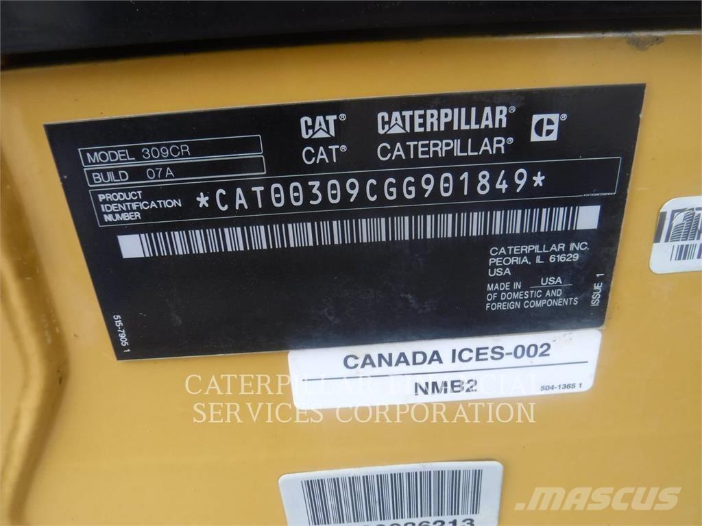 CAT 309-07CR Koparki gąsienicowe