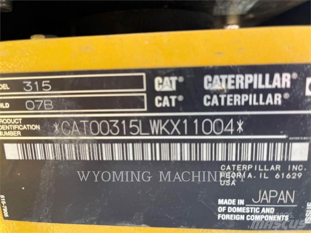 CAT 315 Koparki gąsienicowe