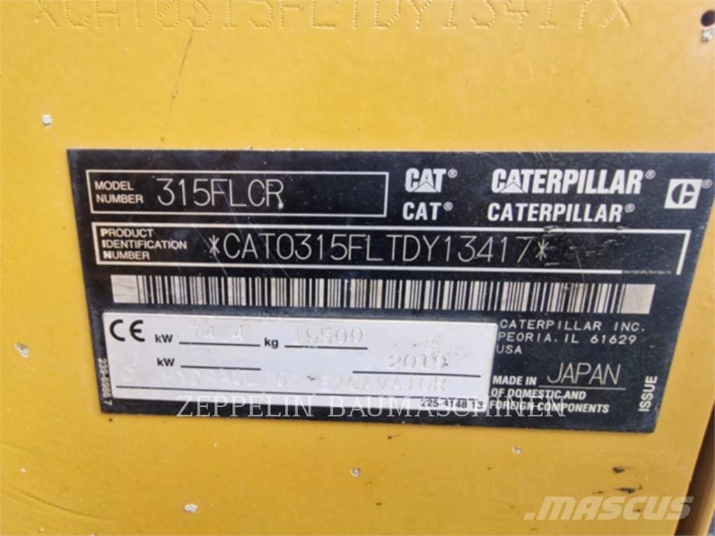 CAT 315FL Koparki gąsienicowe