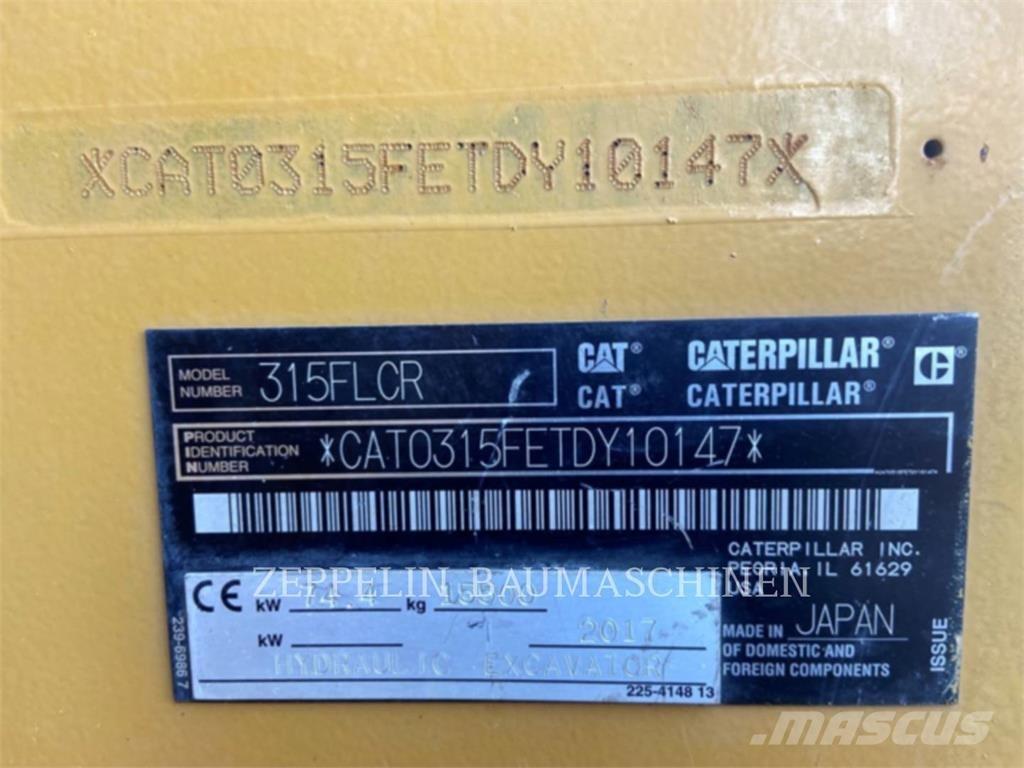 CAT 315FL Koparki gąsienicowe