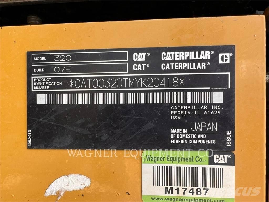 CAT 320 Koparki gąsienicowe