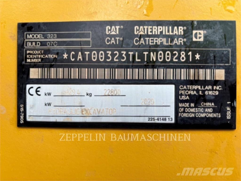 CAT 323-07C Koparki gąsienicowe