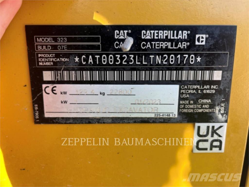 CAT 323-07D Koparki gąsienicowe