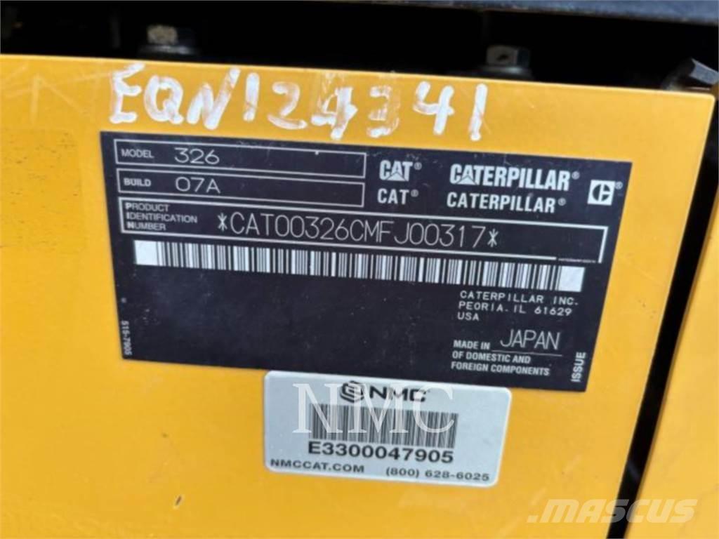 CAT 326-07 Koparki gąsienicowe