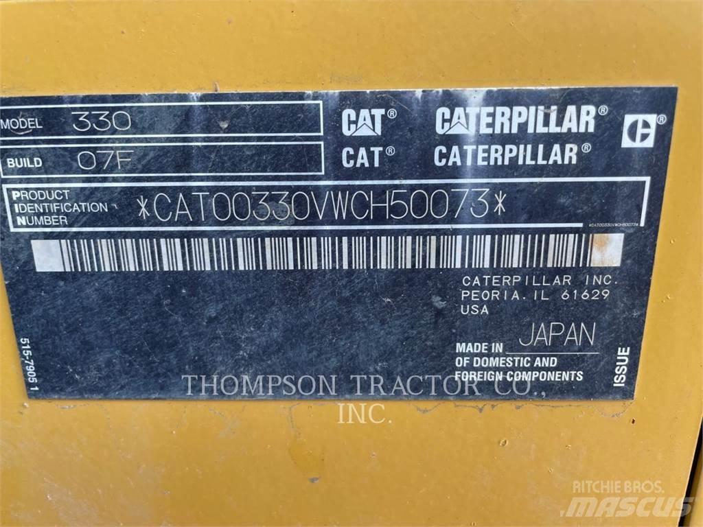 CAT 330 Koparki gąsienicowe
