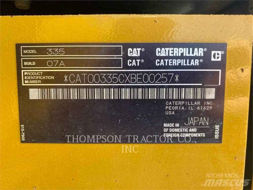 CAT 335 Koparki gąsienicowe