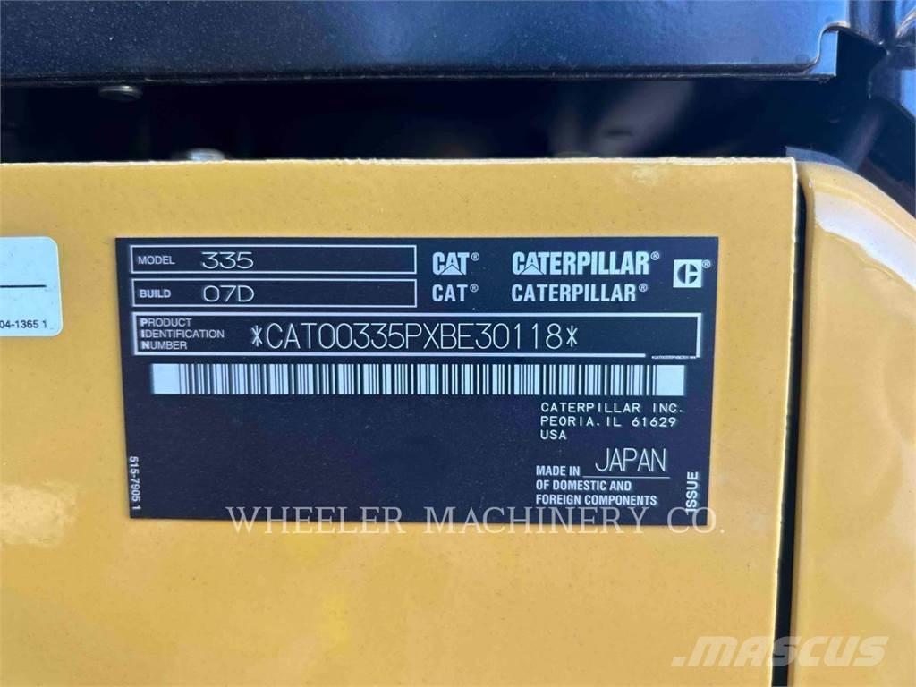 CAT 335 CF Koparki gąsienicowe
