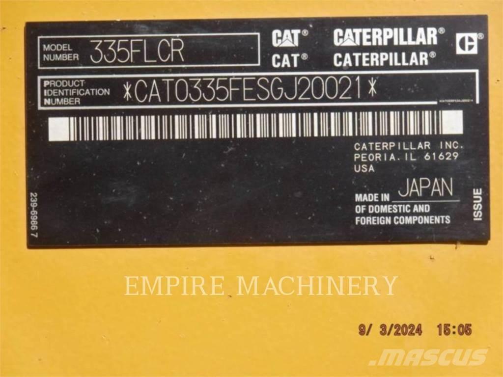 CAT 335FL P Koparki gąsienicowe