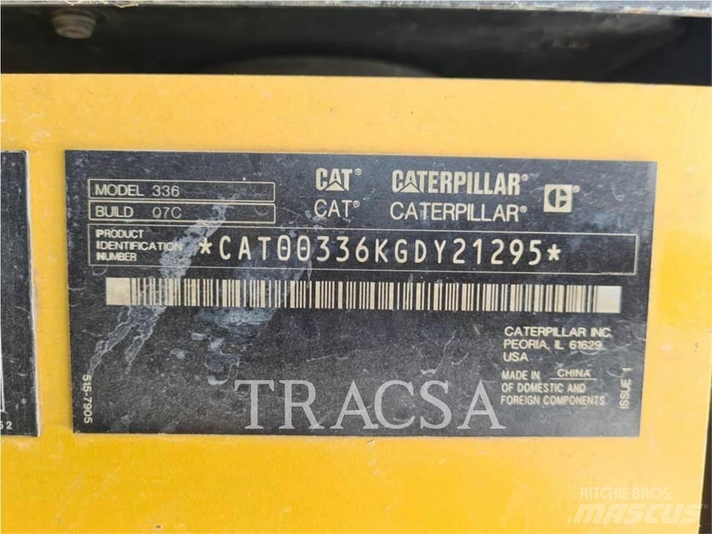 CAT 336-07 Koparki gąsienicowe