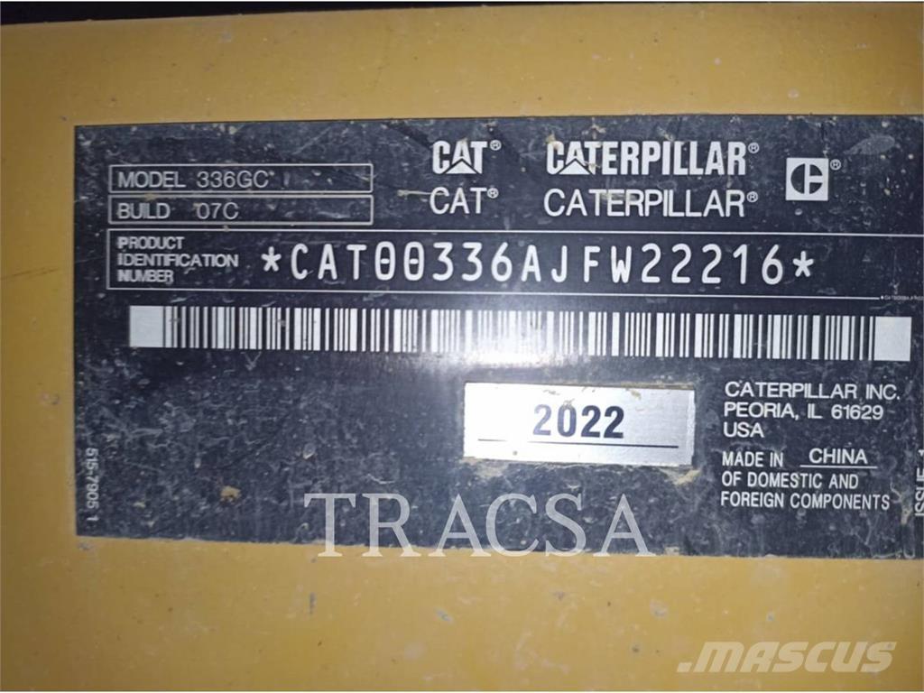 CAT 336-07GC Koparki gąsienicowe