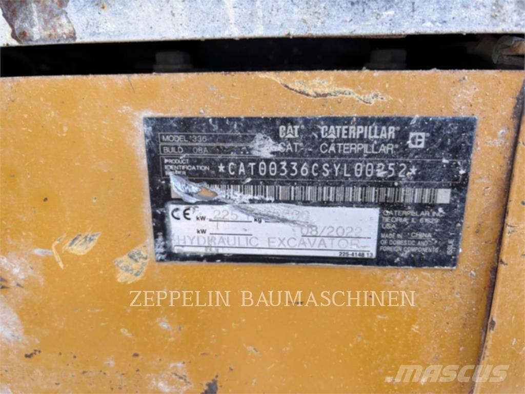 CAT 336-08 Koparki gąsienicowe