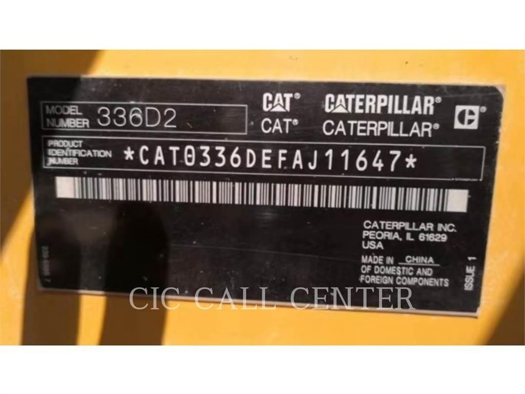 CAT 336D2 Koparki gąsienicowe
