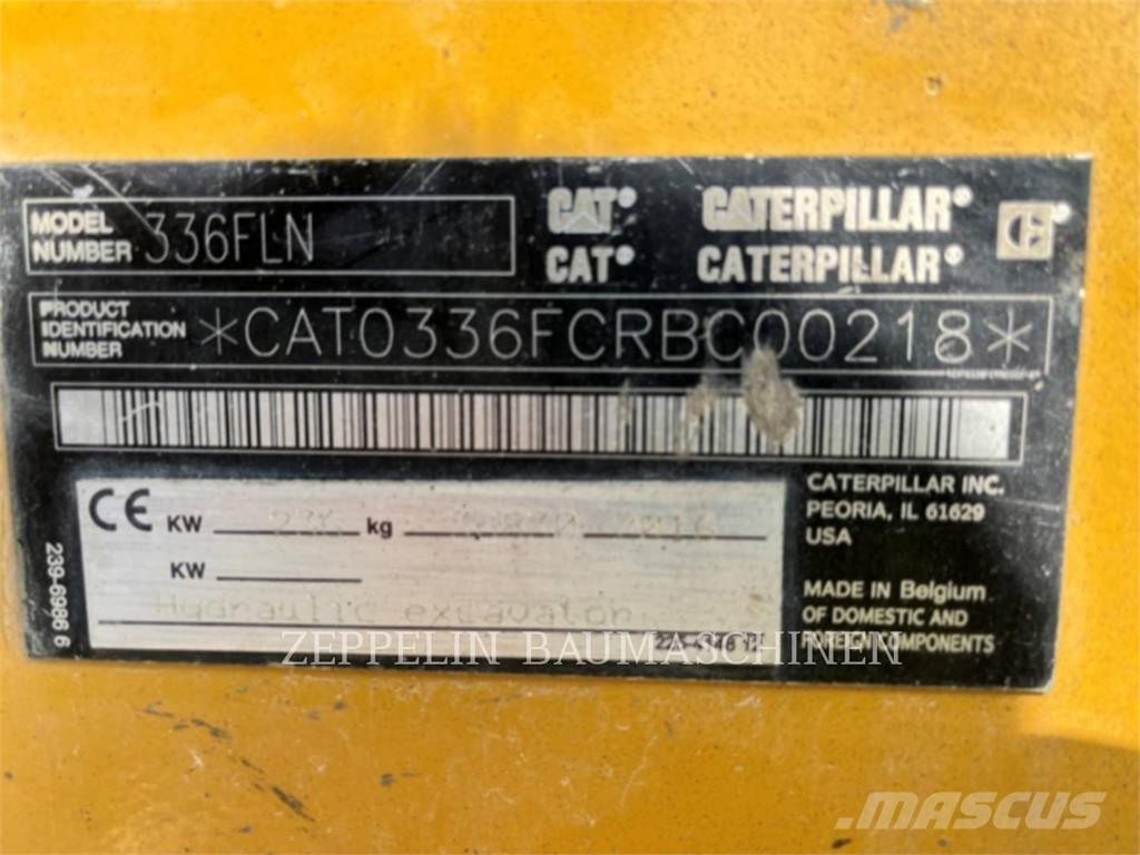 CAT 336FLN Koparki gąsienicowe