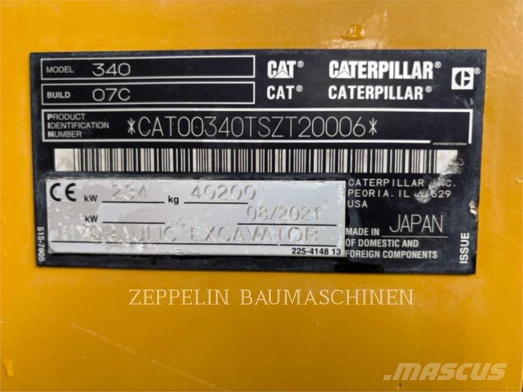 CAT 340-07A Koparki gąsienicowe