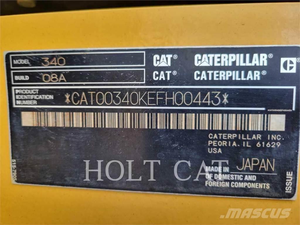 CAT 340 12 TC Koparki gąsienicowe