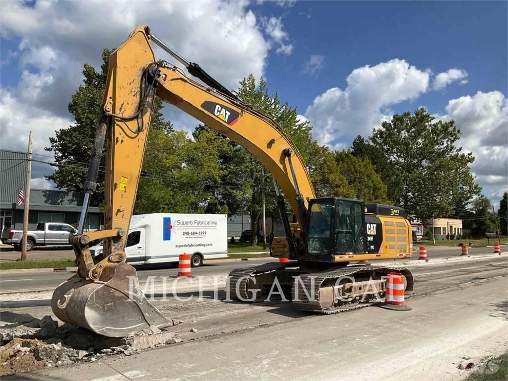 CAT 349FL + Koparki gąsienicowe