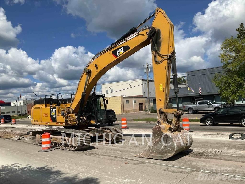 CAT 349FL + Koparki gąsienicowe